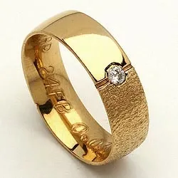 Giftering fra rs of scandinavia i 8 karat gull 0,03 ct