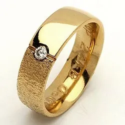 Giftering fra rs of scandinavia i 8 karat gull 0,03 ct