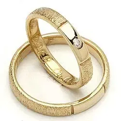 Gifteringer fra rs of scandinavia i 8 karat gull 0,02 ct