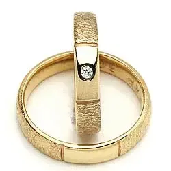 Gifteringer fra rs of scandinavia i 8 karat gull 0,02 ct