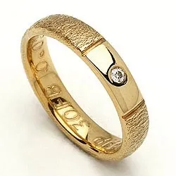 Giftering fra rs of scandinavia i 8 karat gull 0,02 ct