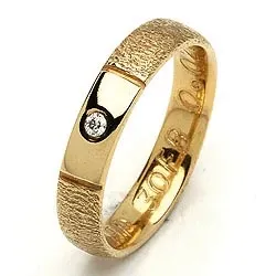 Giftering fra rs of scandinavia i 8 karat gull 0,02 ct