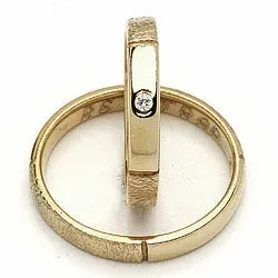 Gifteringer fra rs of scandinavia i 14 karat gull 0,02 ct