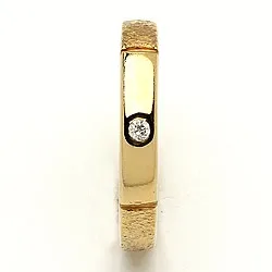 Giftering fra rs of scandinavia i 14 karat gull 0,02 ct