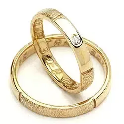 Gifteringer fra rs of scandinavia i 8 karat gull 0,02 ct