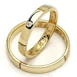 Gifteringer fra rs of scandinavia i 8 karat gull 0,02 ct