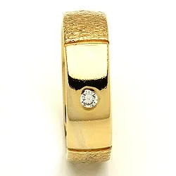 Giftering fra rs of scandinavia i 14 karat gull 0,03 ct