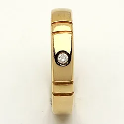 Giftering fra rs of scandinavia i 14 karat gull 0,02 ct
