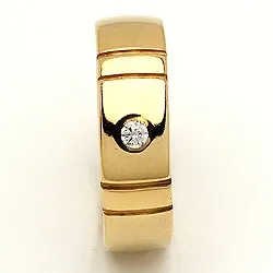 Giftering fra rs of scandinavia i 14 karat gull 0,03 ct