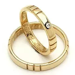 Gifteringer fra rs of scandinavia i 8 karat gull 0,02 ct