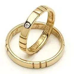 Gifteringer fra rs of scandinavia i 8 karat gull 0,02 ct