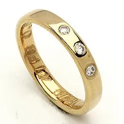 Giftering fra rs of scandinavia i 8 karat gull 0,06 ct