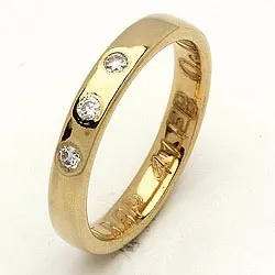 Giftering fra rs of scandinavia i 8 karat gull 0,06 ct