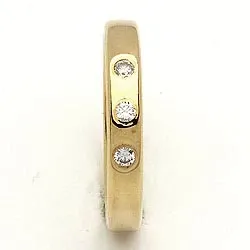 Giftering fra rs of scandinavia i 8 karat gull 0,06 ct