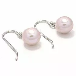 rosa perle øredobber i sølv