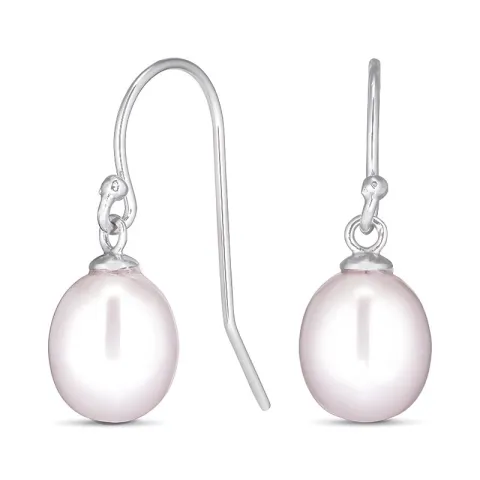 7-7,5 mm perleøredobb i rodinert sølv