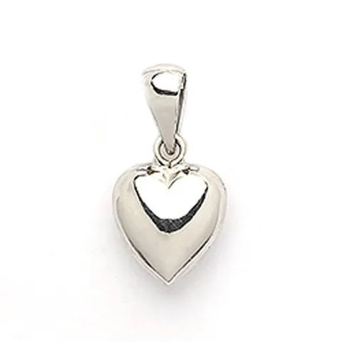 8 x 11 mm NORDAHL ANDERSEN hjerte anheng i rodinert sølv
