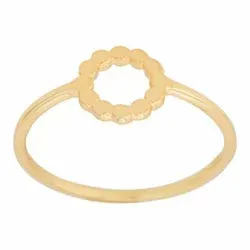 NORDAHL ANDERSEN runde ring i forgylt sølv