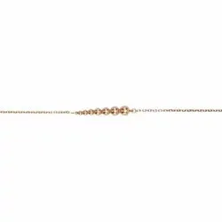 NORDAHL ANDERSEN Beads kule armbånd i rosabelagt sølv