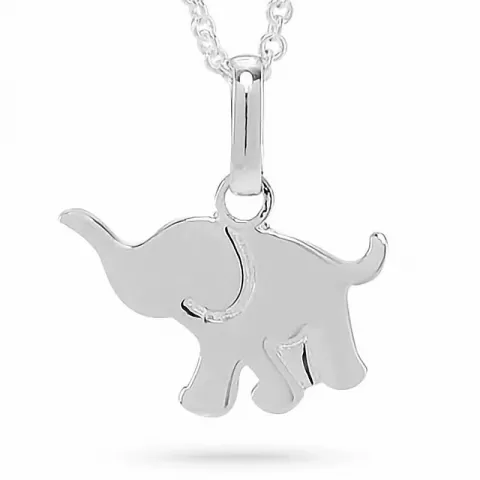 NORDAHL ANDERSEN elefant halskjede med anheng i sølv