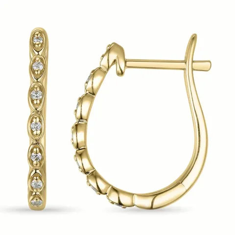 creol i 14 karat gull med diamant