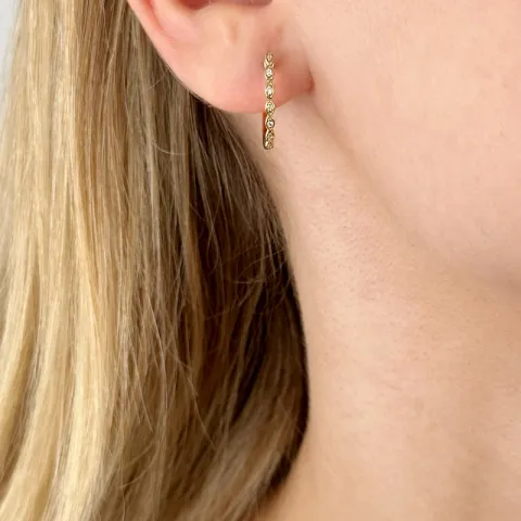 creol i 14 karat gull med diamant