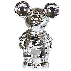 Dåpsgave: piratmus sparegris i sølvplett  modell: 152-86921