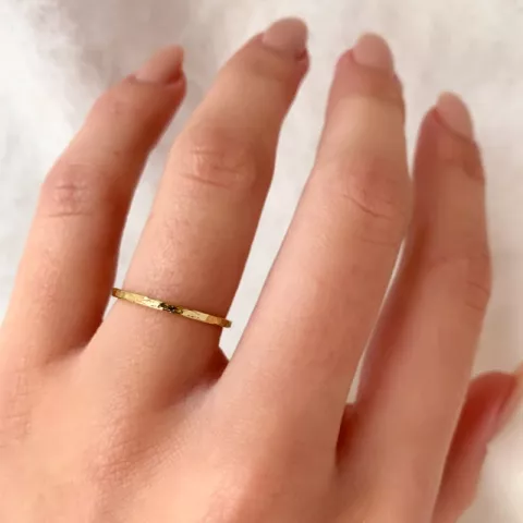 Simple Rings ring i forgylt sølv