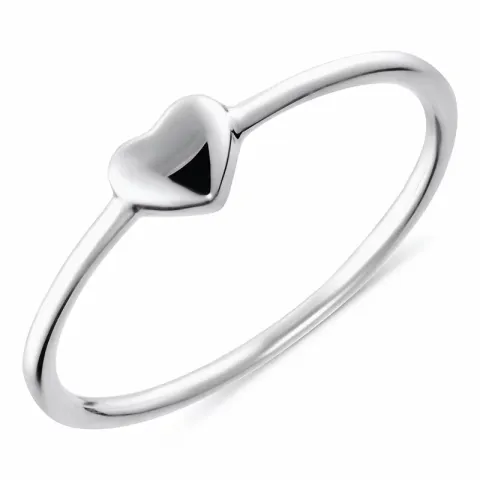 kolleksjonsprøve Simple Rings hjerte ring i sølv
