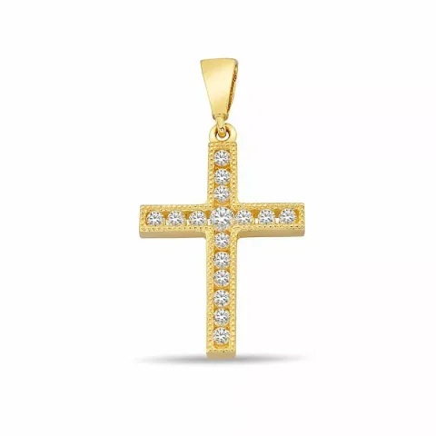 13 x 20 mm kors anheng i 9 karat gull