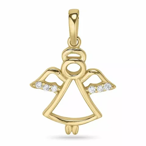 Engel anheng i 9 karat gull