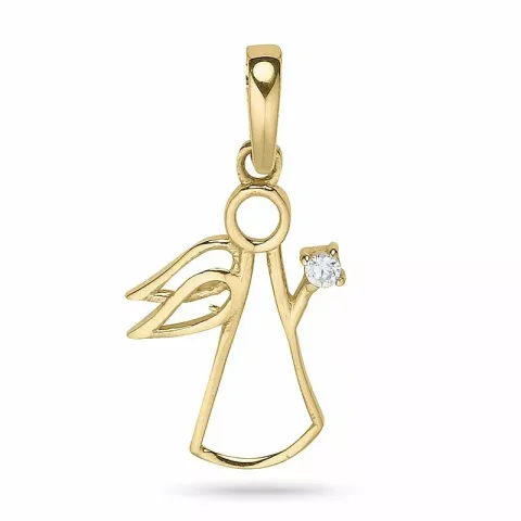Engel anheng i 9 karat gull