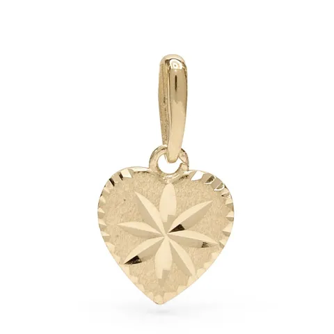 lille hjerte anheng i 9 karat gull - Gold Collection