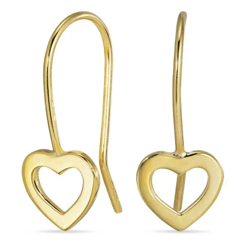 blomst ørekroker i 9 karat gull