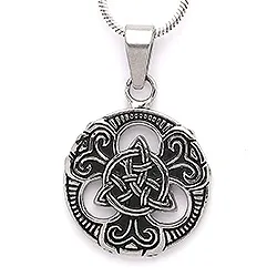 Lille Hard Steel treenighet anheng i stål