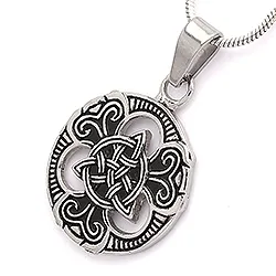 Lille Hard Steel treenighet anheng i stål