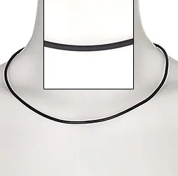 Gummi halskjede i gummi  x 2,8 mm