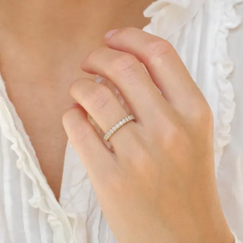 briljant alliansering i 14 karat gull 0,49 ct