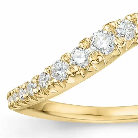diamant ring i 14 karat gull 0,401 ct