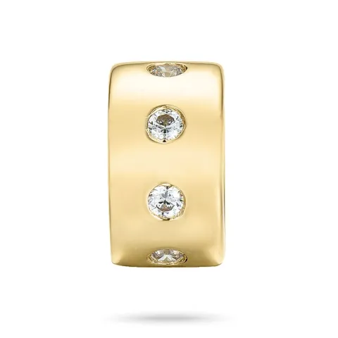 Elegant diamant anheng i 14 karat gull 0,252 ct