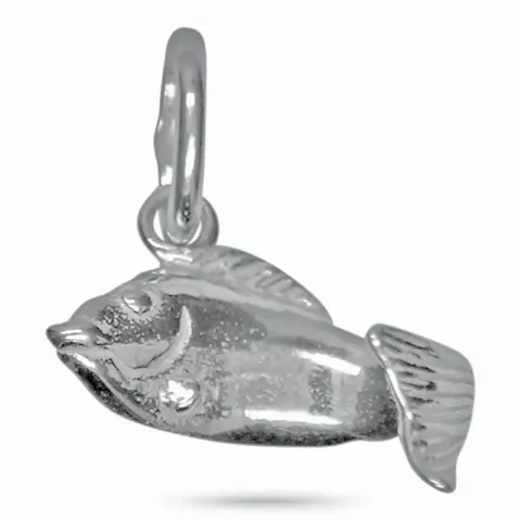 Lille fisk sølv anheng i sølv