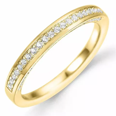 Bestillingsvare - diamantring i 14 karat gull 0,29 ct