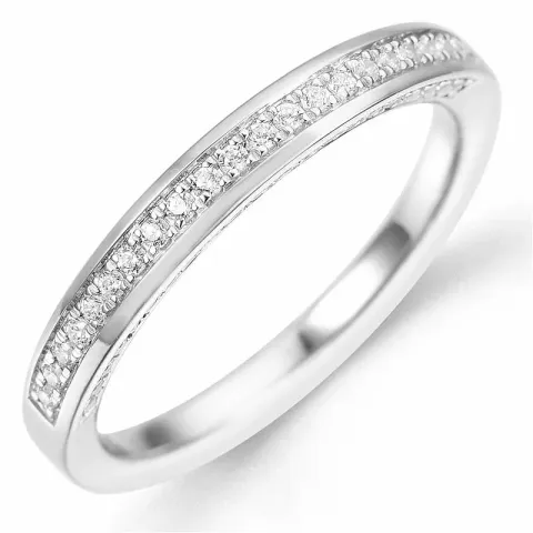Bestillingsvare - diamantring i 14 karat hvitt gull 0,29 ct