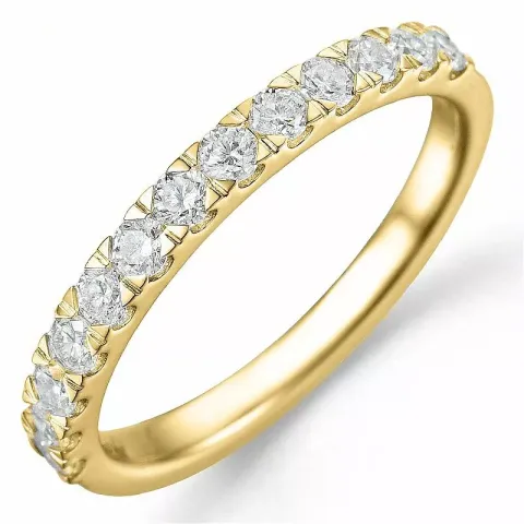 Bestillingsvare - diamantring i 14 karat gull 0,52 ct