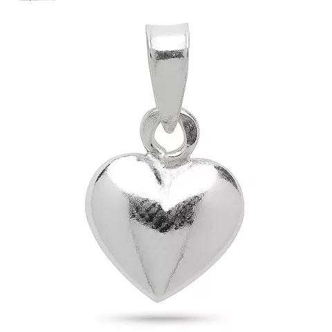 9 x 11 mm hjerte anheng i sølv