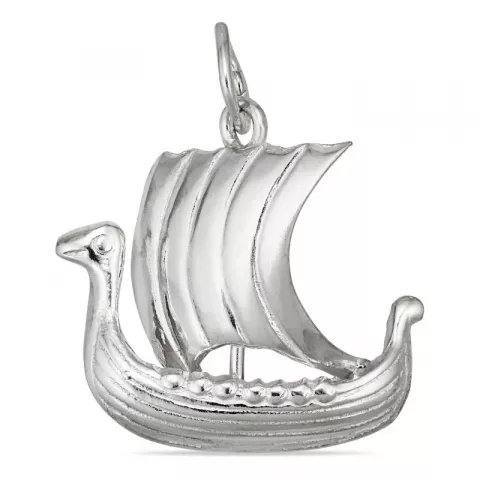 Vikingskip anheng i sølv