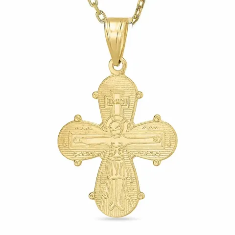 dagmarkors halskjede i forgylt sølv med anheng i 8 karat - Amoré