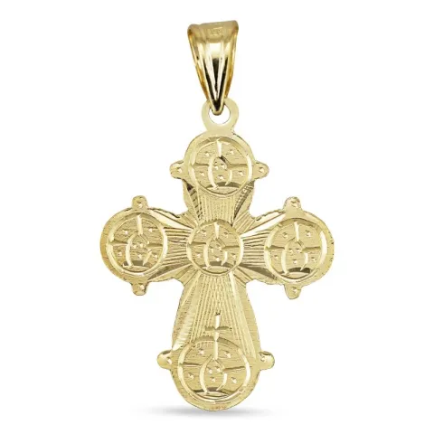 dagmarkors halskjede i forgylt sølv med anheng i 8 karat - Amoré