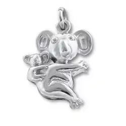 Koalabjørn anheng i sølv