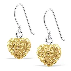 Hjerte øredobber i sølv